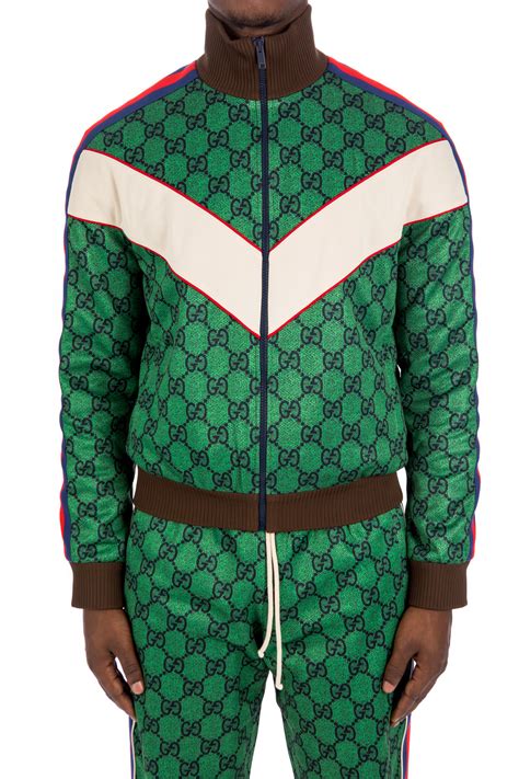 green gucci track suit